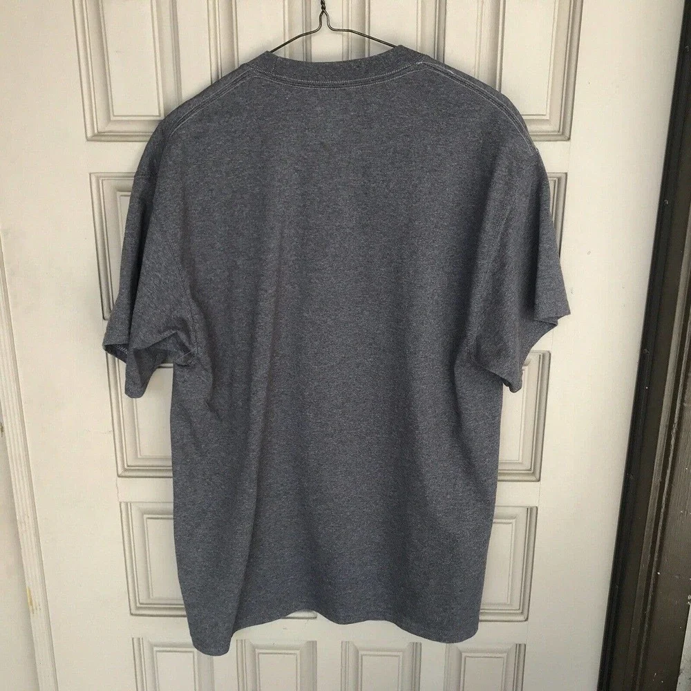 Champion T Shirt SzL Gray Short Sleeves Unisex Pre-Owned 9923 - Picture 7 of 9